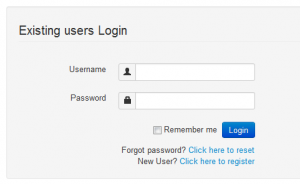 bootstrap login form